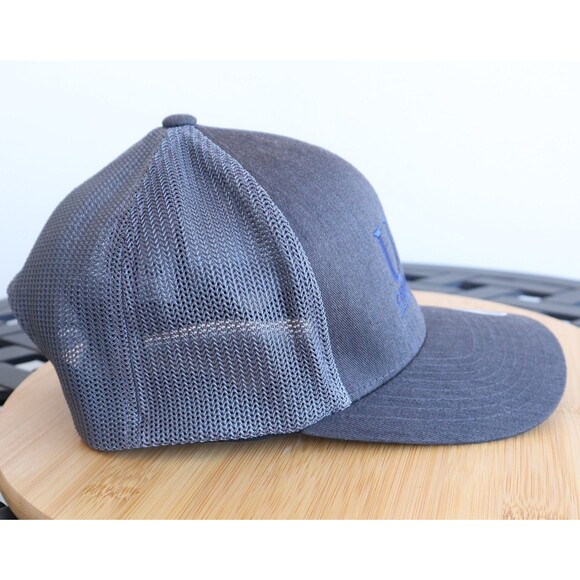 NWT Travis Mathew Cruz Trucker Baseball Cap Flexfit Snapback Golf Black Heather - Picture 5 of 12